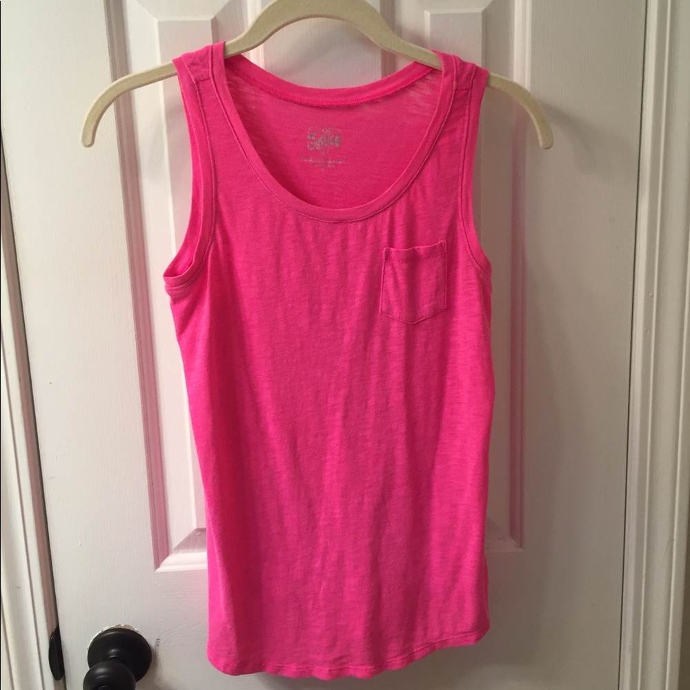 Solid Pink Tank Top